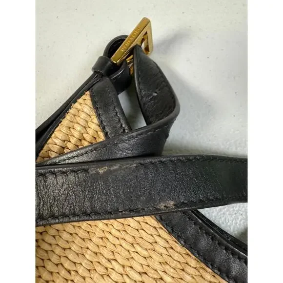 DeMellier Beige and Black Tokyo Handbag As-is Condition - Picture 7 of 15